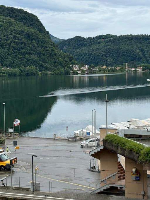 Neue Gartenwohnung Mit Sicht Auf Den Luganersee Ponte Tresa Exterior photo