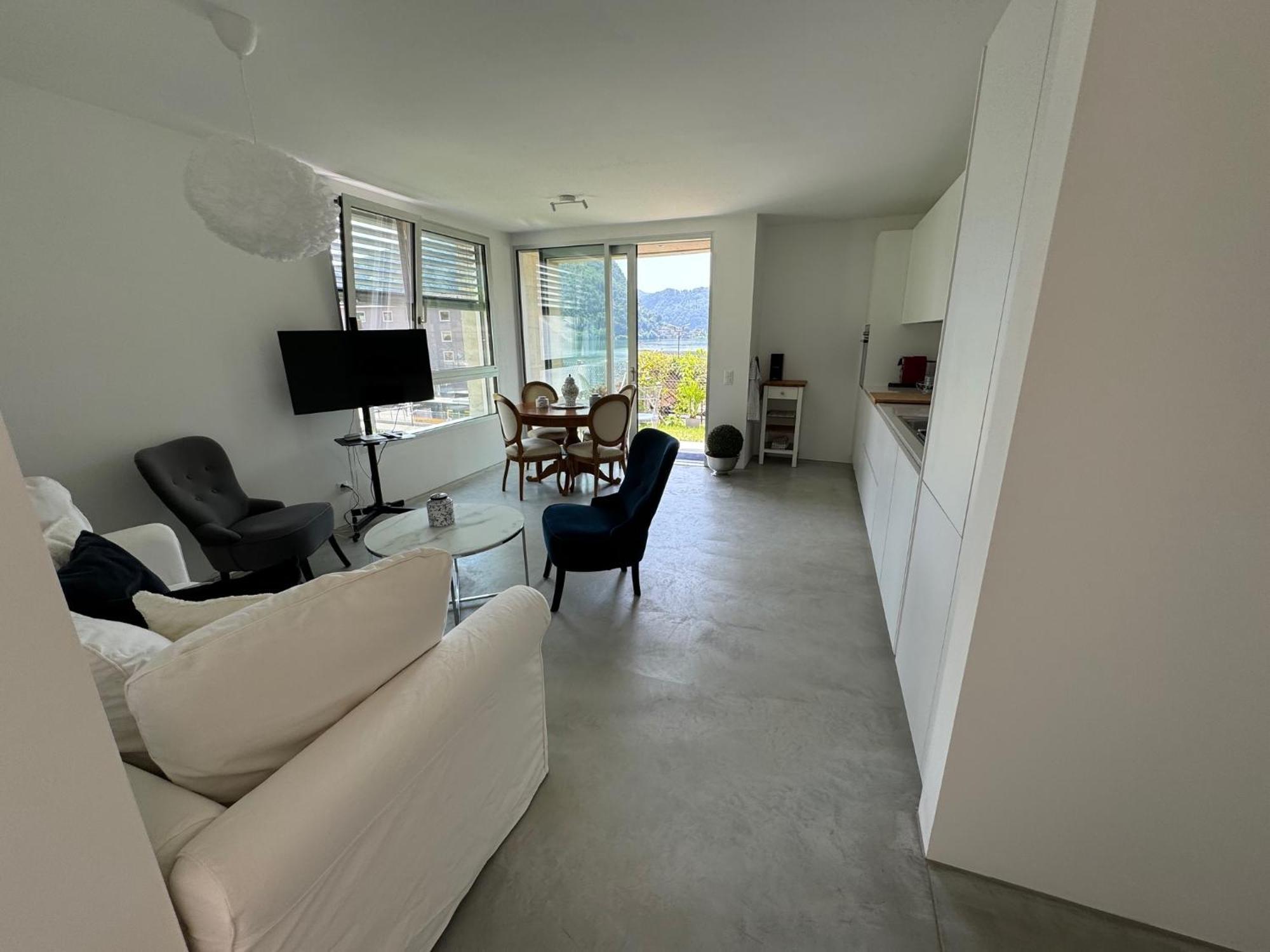Neue Gartenwohnung Mit Sicht Auf Den Luganersee Ponte Tresa Exterior photo